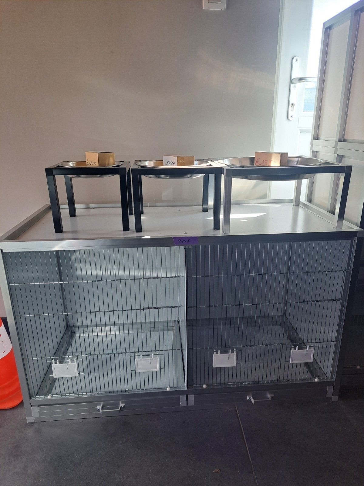 CAGE D'ÉLEVAGE AVEC PLAQUE CENTRALE EXTENSIBLE. (NOUVEAU), Enlèvement, Neuf, Aluminium