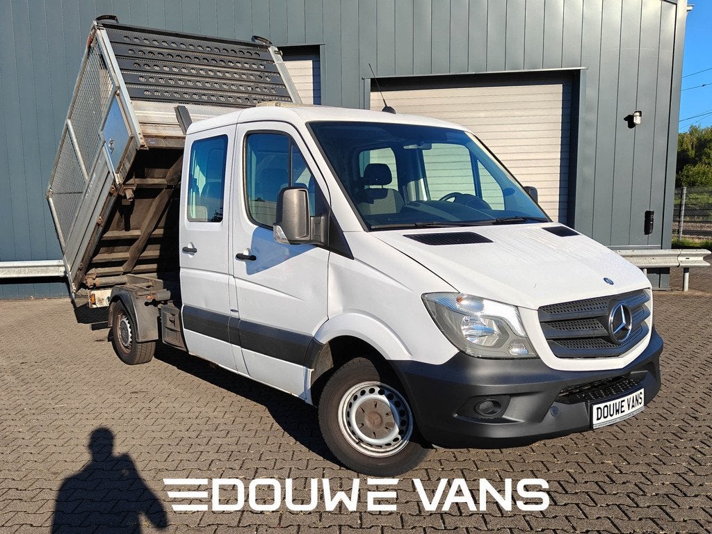 Mercedes-Benz Sprinter 310 Kipper DC 7 Pers. Trekhaak Airco, Auto's, Bestelwagens en Lichte vracht, Automaat, Achterwielaandrijving