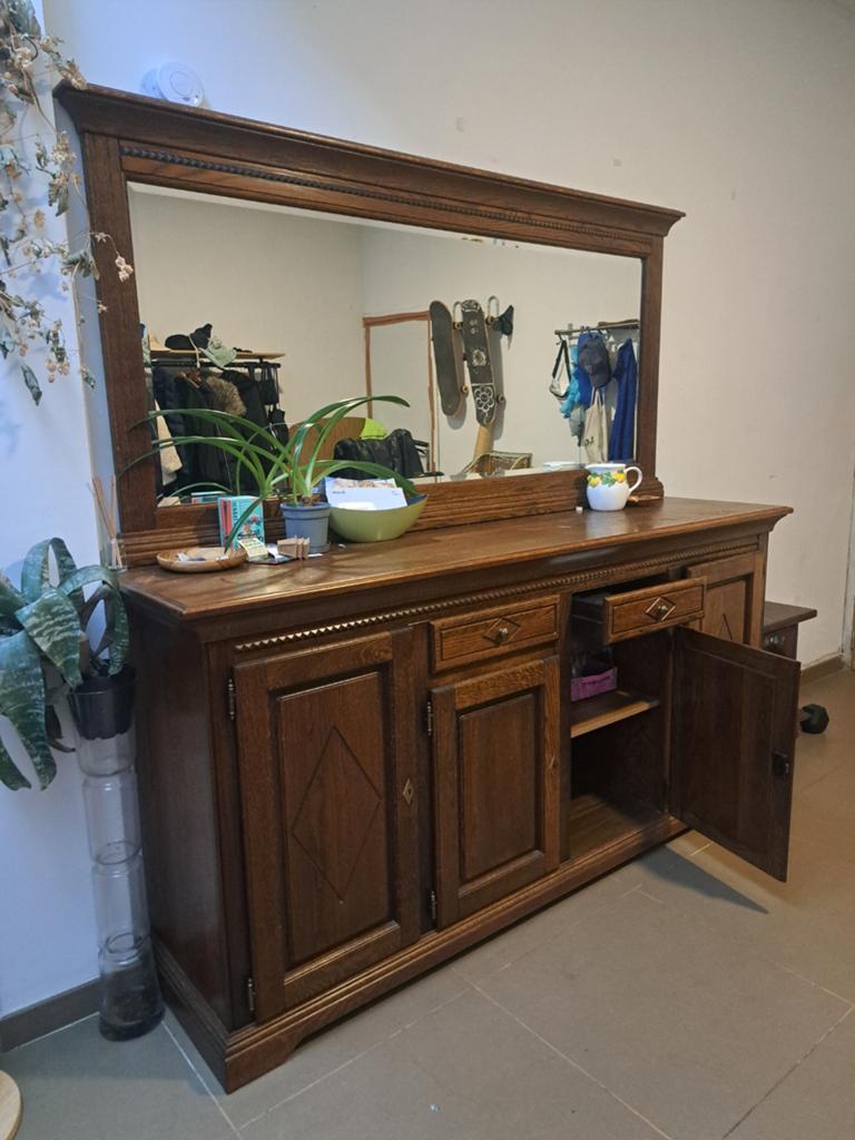 Grote spiegelkast dressoir. MOET WEG !!, Huis en Inrichting, Kasten | Dressoirs, Ophalen