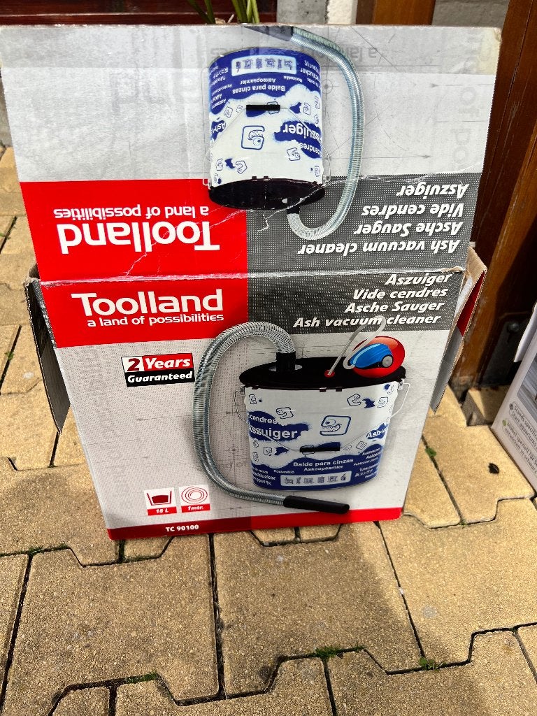 Vide-cendres Toolland 18L, Doe-het-zelf en Bouw, Reinigingsmachines, Gebruikt, Overige typen, Ophalen