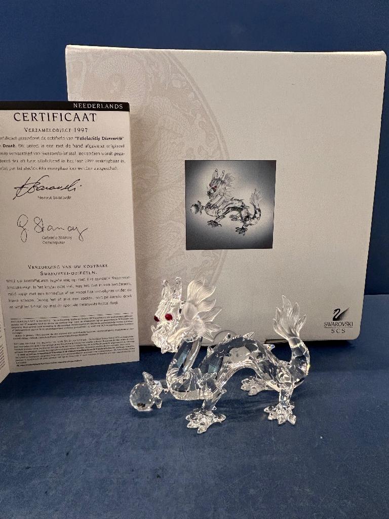 Swarovski SCS 1997 Draak, Limited Editie, Ophalen of Verzenden, Nieuw, Figuurtje