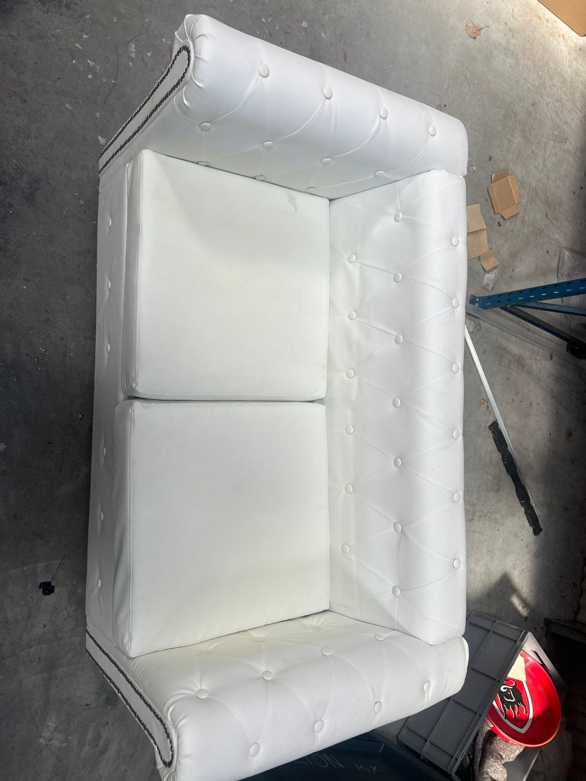 Zetel, Huis en Inrichting, Zetels | Zetels, Ophalen, Minder dan 75 cm, Tweepersoons, Leer