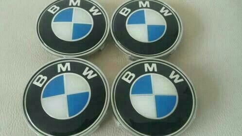 Bmw naafdoppen in blauw wit 68 mm / 65 mm, Auto diversen, Wieldoppen, Ophalen of Verzenden, Nieuw