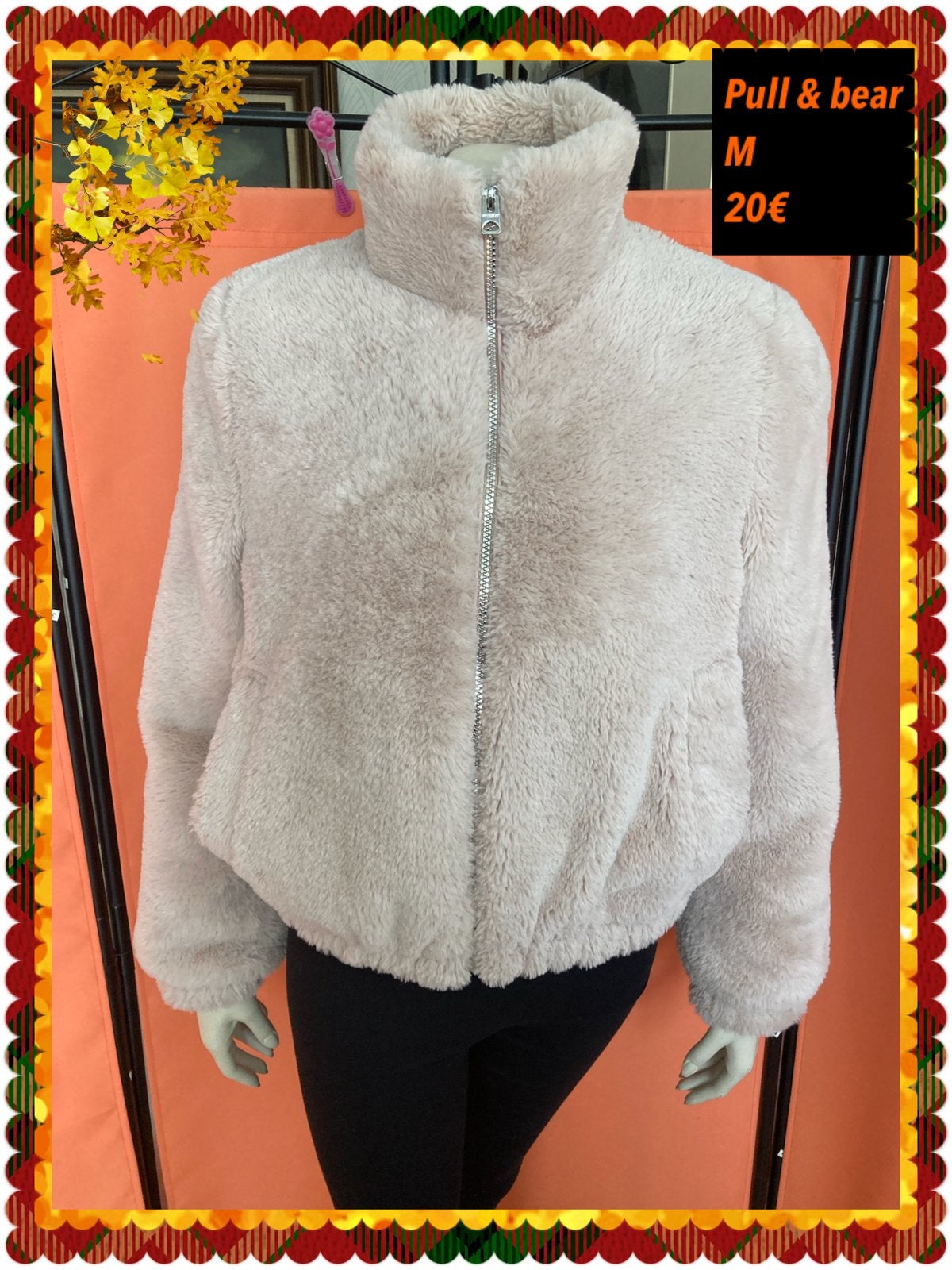 Bomberjasje M. pull&bear, Kleding | Dames, Jassen | Winter, Ophalen of Verzenden, Zo goed als nieuw, Maat 38/40 (M), Beige