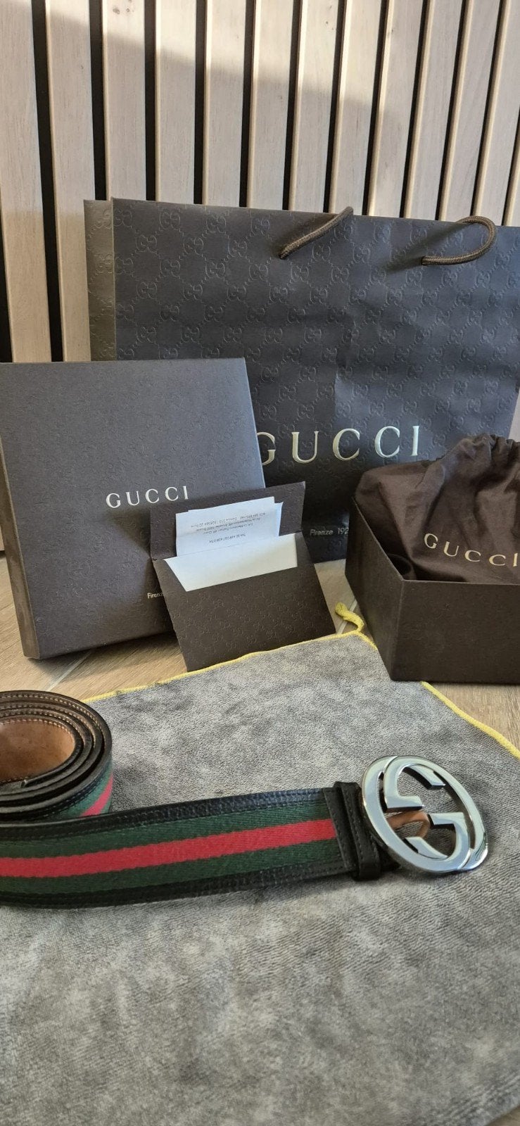 Gucci Riem - ORGINEEL, Kleding | Heren, Riemen en Ceintuurs, Ophalen of Verzenden
