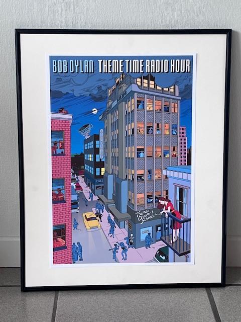 poster BOB DYLAN (ingelijst), Ophalen, Zo goed als nieuw, Singer-songwriter