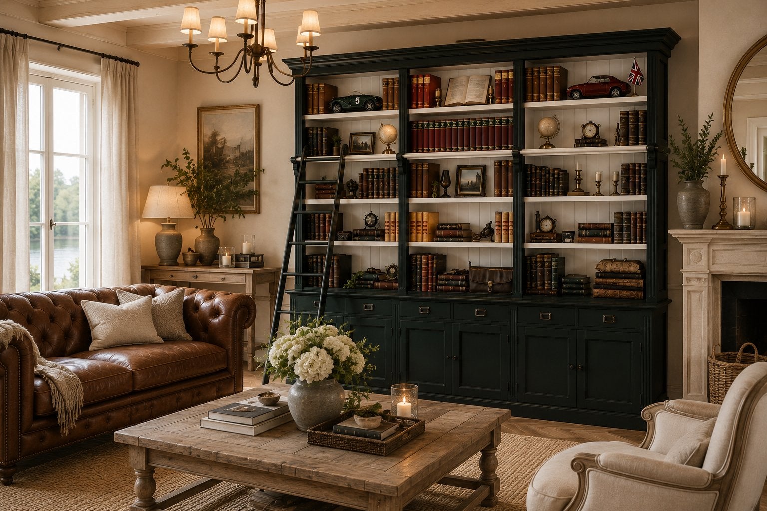 Klassieke Engelse Boekenkasten & Bibliotheekkast RAL-kleuren, Ophalen of Verzenden, Nieuw
