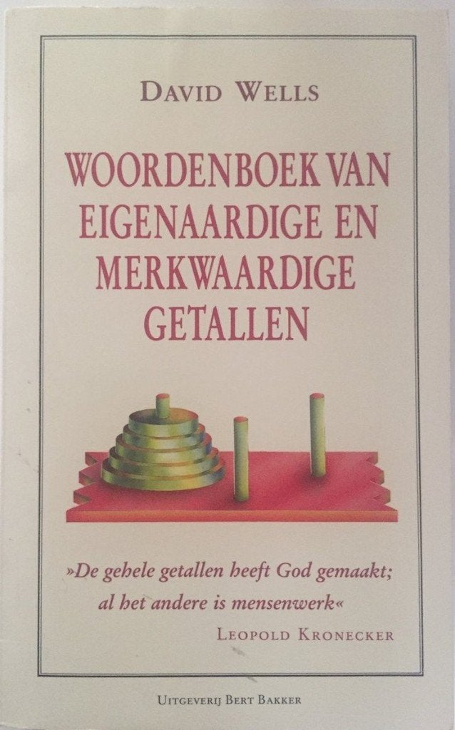 Woordenboek van eigenaardige en merkwaardige getallen, Overige wetenschappen, Zo goed als nieuw, David Wells, Ophalen of Verzenden
