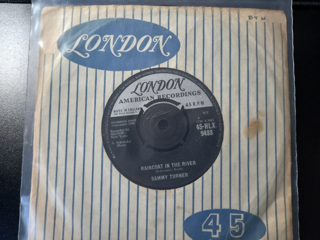 Sammy Turner ‎– Raincoat In The River '7 Popcorn, 7 inch, Ophalen of Verzenden, Pop, Overige typen