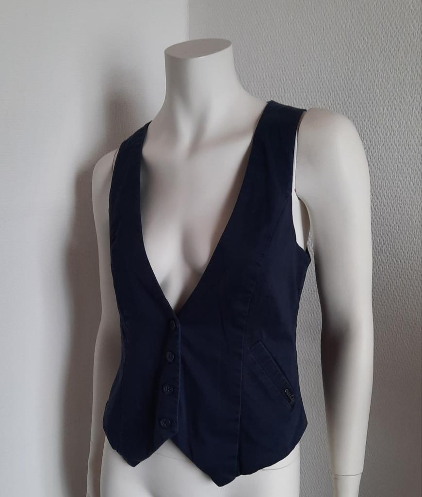 Only Gilet "40", Only, Blauw, Ophalen of Verzenden, Zo goed als nieuw