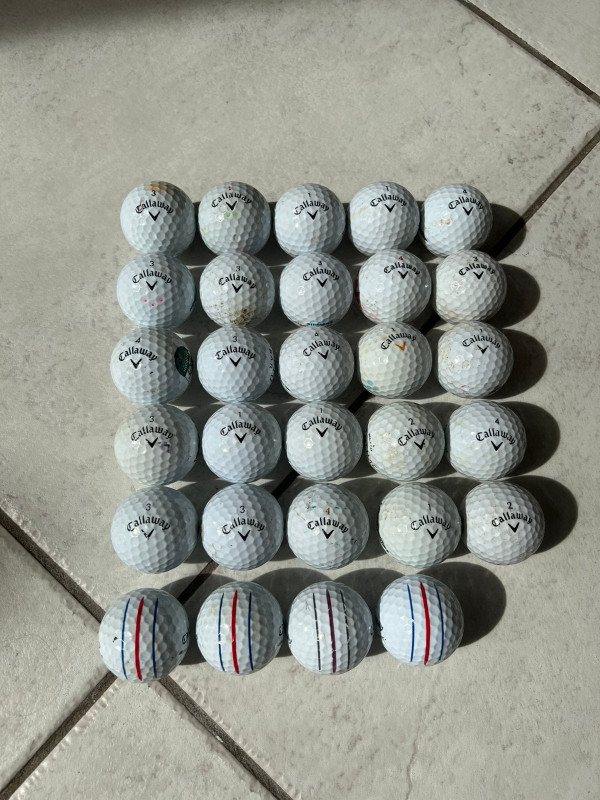 29 balles de golf callaway, Sport en Fitness, Golf, Verzenden, Zo goed als nieuw, Bal(len), Callaway