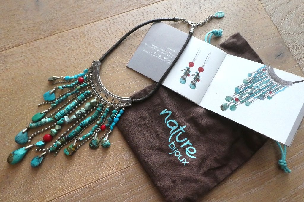 Magnifique Collier Nature Bijoux Collection Himalaya NEUF !, Ophalen, Nieuw, Verstelbaar