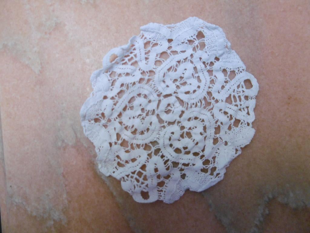 magnifique tapis à lacets blanc antique, Enlèvement ou Envoi