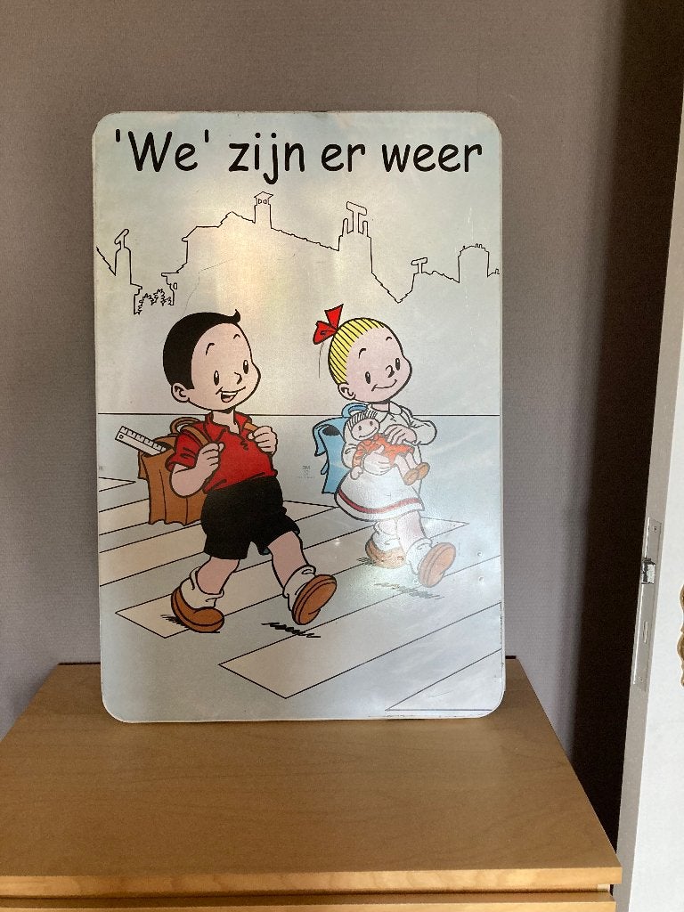 Emaille bord, Ophalen, Gebruikt, Reclamebord