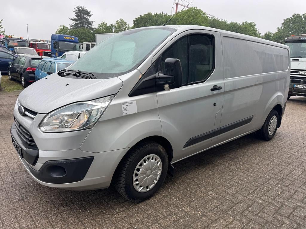 Ford Transit Custom *EURO 5B-NO DEFAULTS-BELGIAN ORIGINE*, Auto's, Bestelwagens en Lichte vracht, Gebruikt, Bedrijf, Ford, Zilver of Grijs
