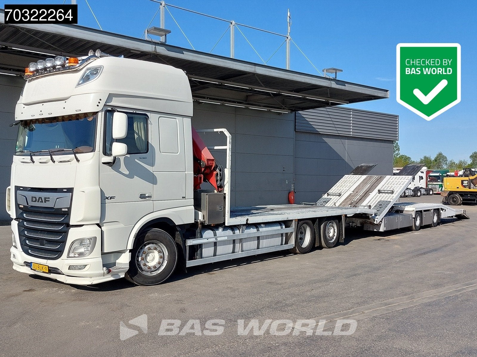 DAF XF XF 530 6X2 NL-Combi HMF 1120 K-RC Kran Crane Transpor, Autos, Cuir, Achat, Entreprise, Diesel