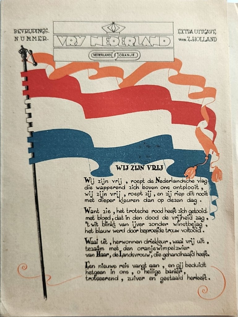 VRY NEDERLAND tijdschrift / pamflet