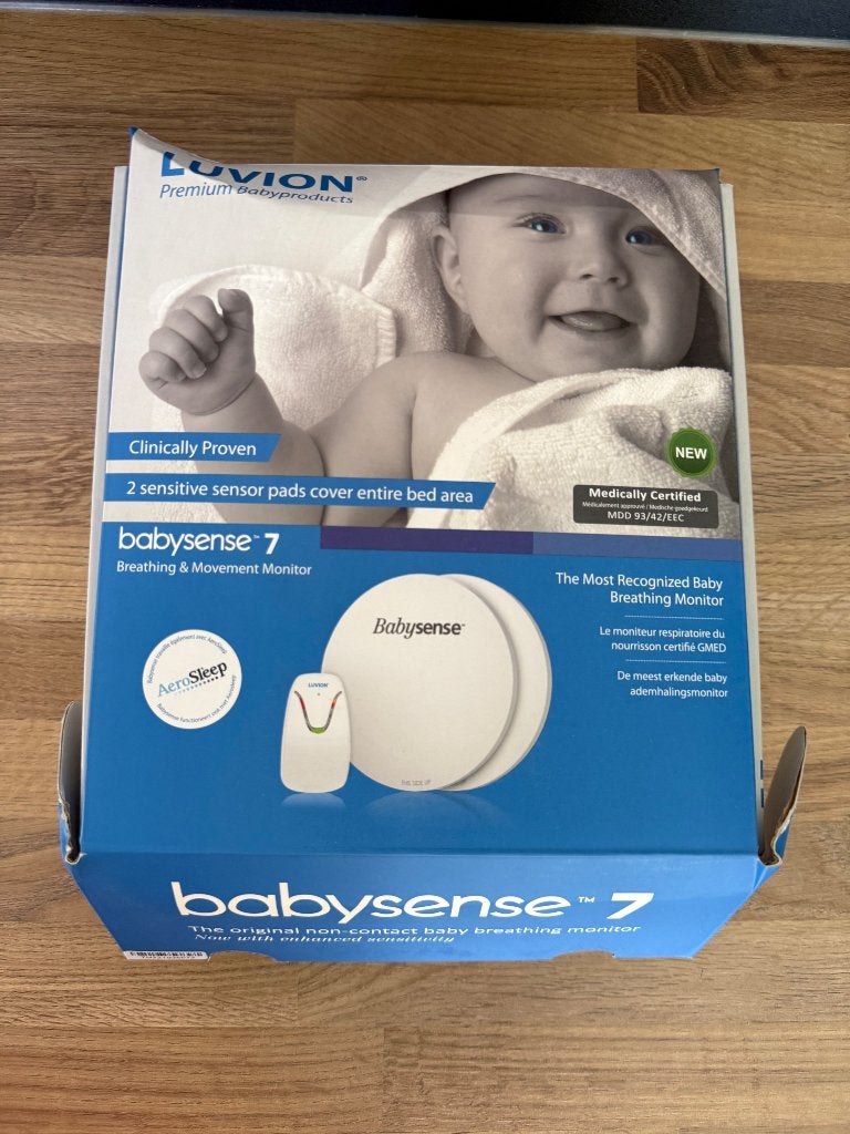 Luvion Babysense 7- ademhalingsmonitor/sensormatjes, Kinderen en Baby's, Ophalen of Verzenden, Gebruikt