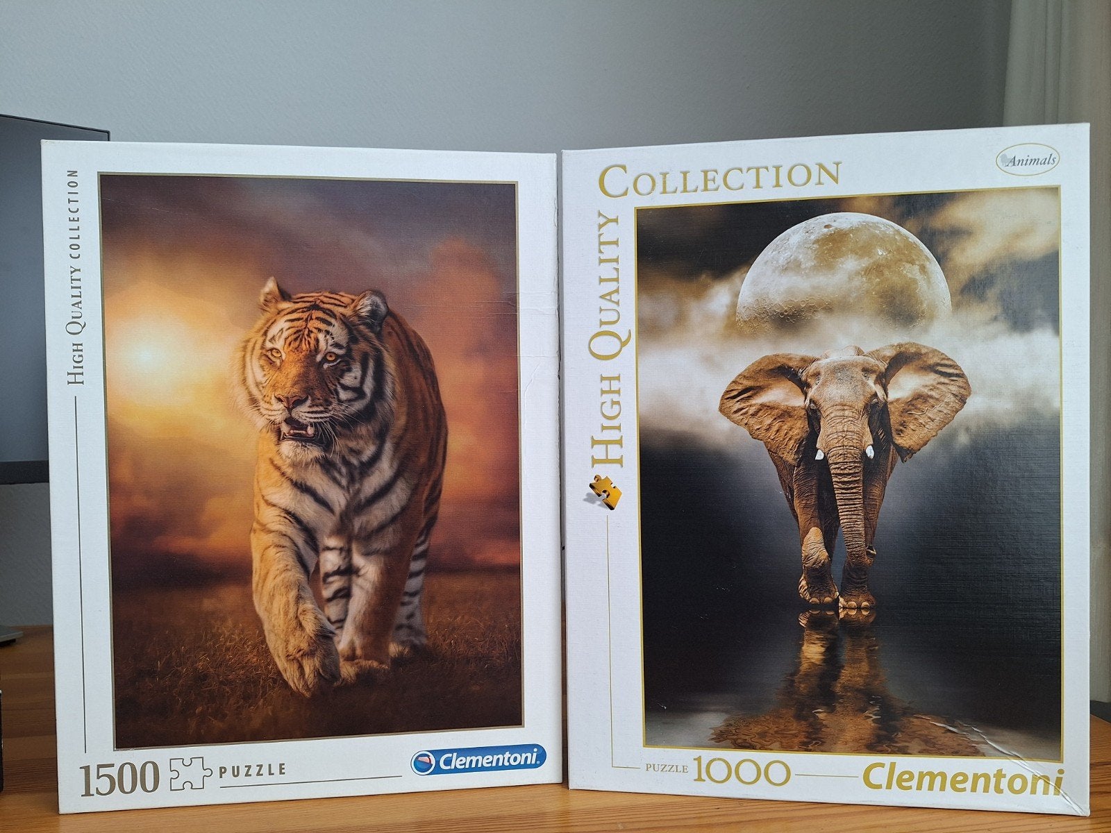 2 moeilijke puzzels, Hobby en Vrije tijd, Denksport en Puzzels, Ophalen, 500 t/m 1500 stukjes, Gebruikt, Legpuzzel