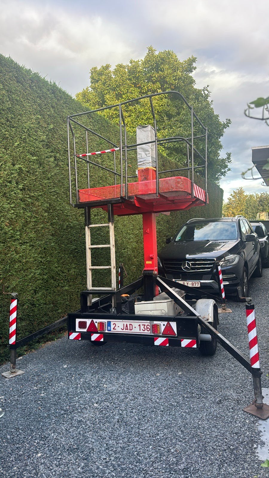 Hoogwerker aanhanger, Enlèvement
