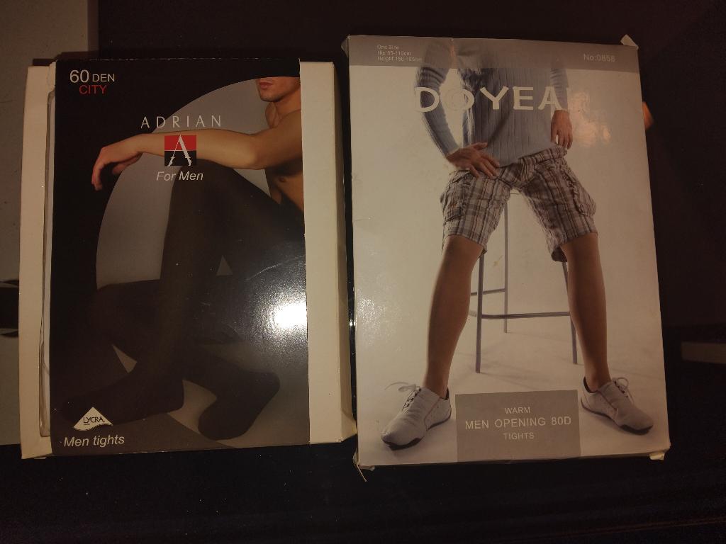 2 paires de collants Hommes !, Kleding | Dames, Leggings, Maillots en Panty's, Overige kleuren, Verzenden, Nieuw, Overige maten