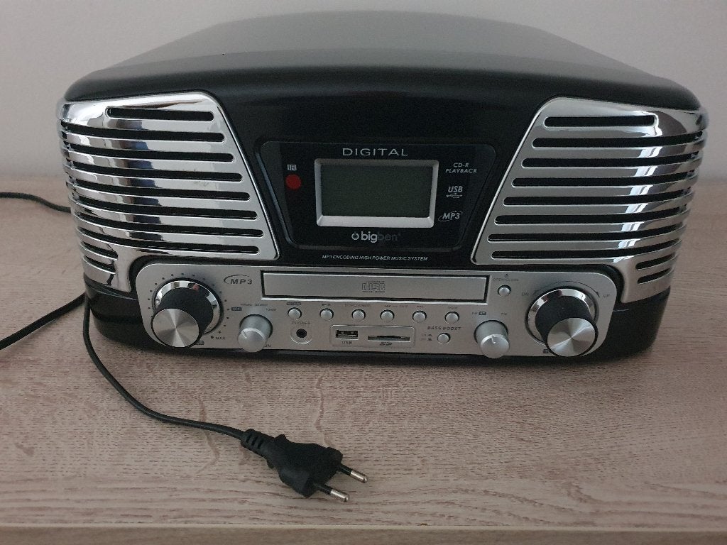 Platenspeler met cd en radiospeler, Audio, Tv en Foto, Platenspelers, Gebruikt, Platenspeler, Overige merken, Ophalen