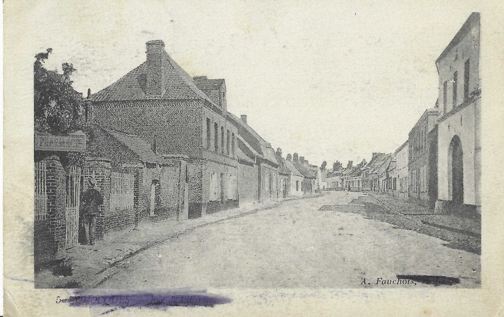 Chocques - Lille Street - 1WW Engelse censuur, Verzenden