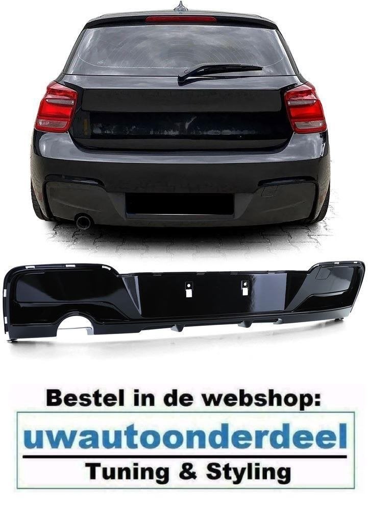 Diffuser Glans Zwart Enkele Uitlaat Links Voor Bmw 1 Serie F, Envoi