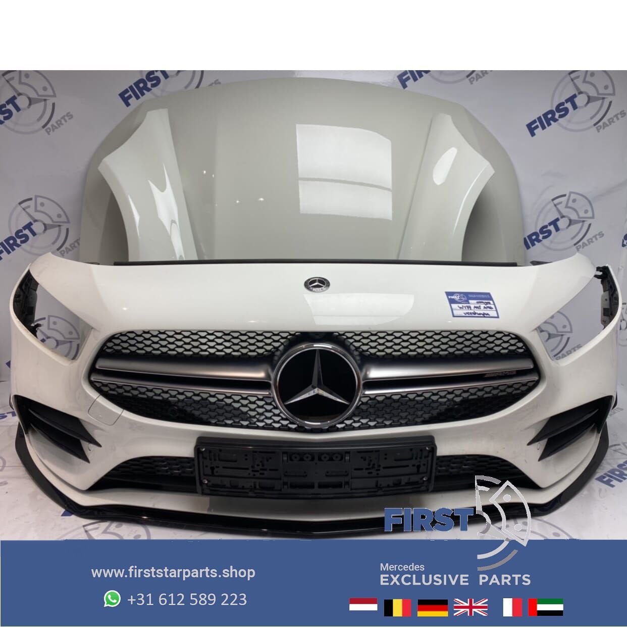 2023 W177 A35 AMG PERFORMANCE VOORKOP WIT Mercedes A Klasse, Auto-onderdelen, Gebruikt, -, Voor, Ophalen of Verzenden