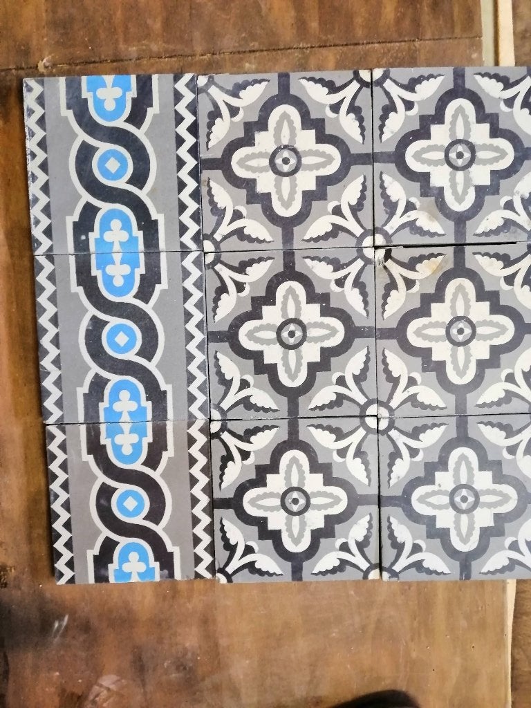 Carreaux ciment anciens, Moins de 20 cm, Carrelage de sol, Enlèvement, Utilisé