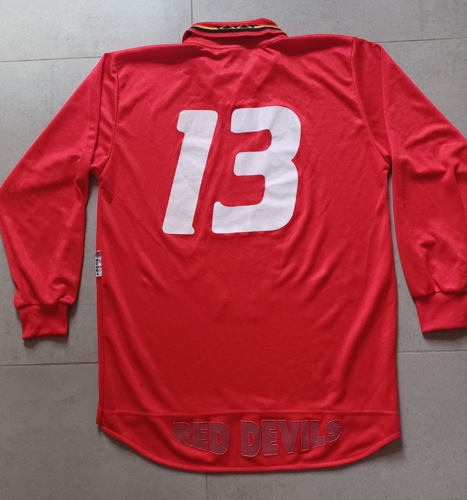 Maillot porté Diables Rouges 96-97, Collections, Enlèvement ou Envoi, Maillot