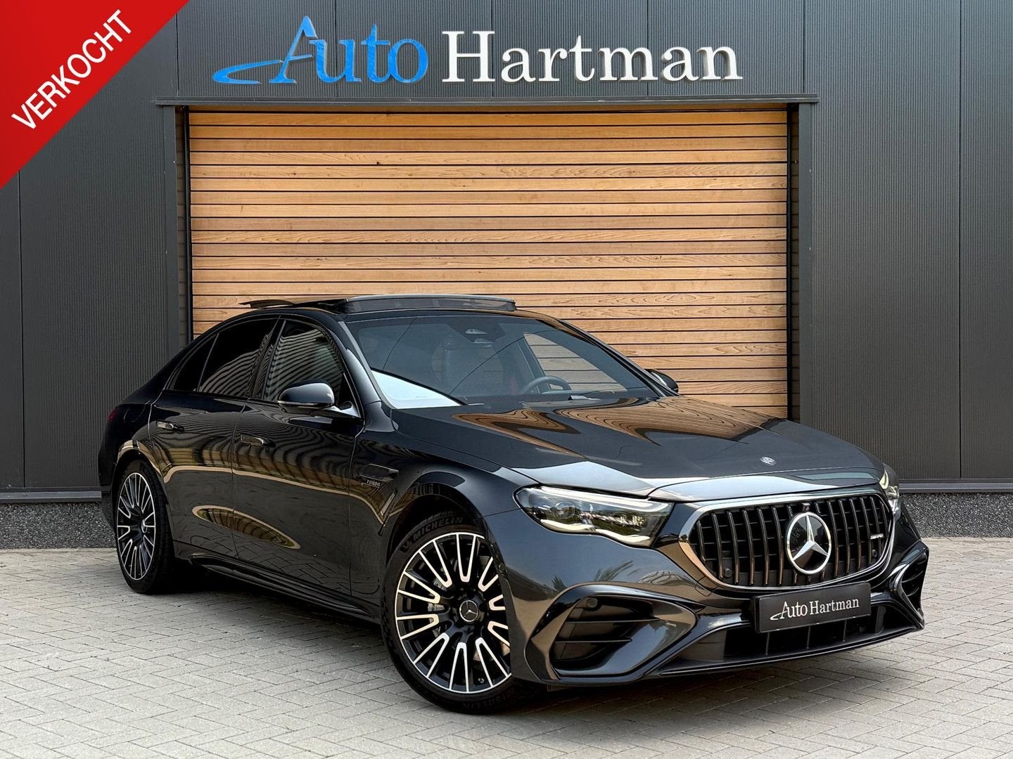 Mercedes-Benz E 53 AMG 4MATIC+ HYPERSCREEN|4W-BESTURING|BURM, Auto's, Automaat, 70 g/km, Zwart, 21 kWh