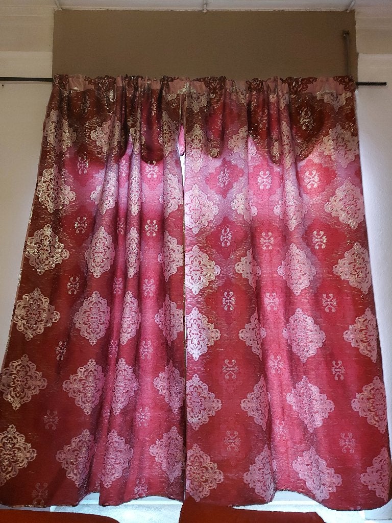 GRAND RIDEAU COLORé, Rouge, Autres marques, 220 cm, 220 cm