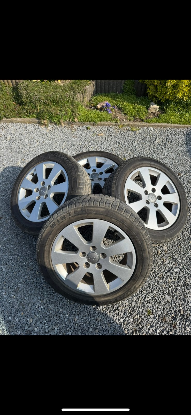 Jantes audi 205/55/16, Enlèvement, Comme neuf