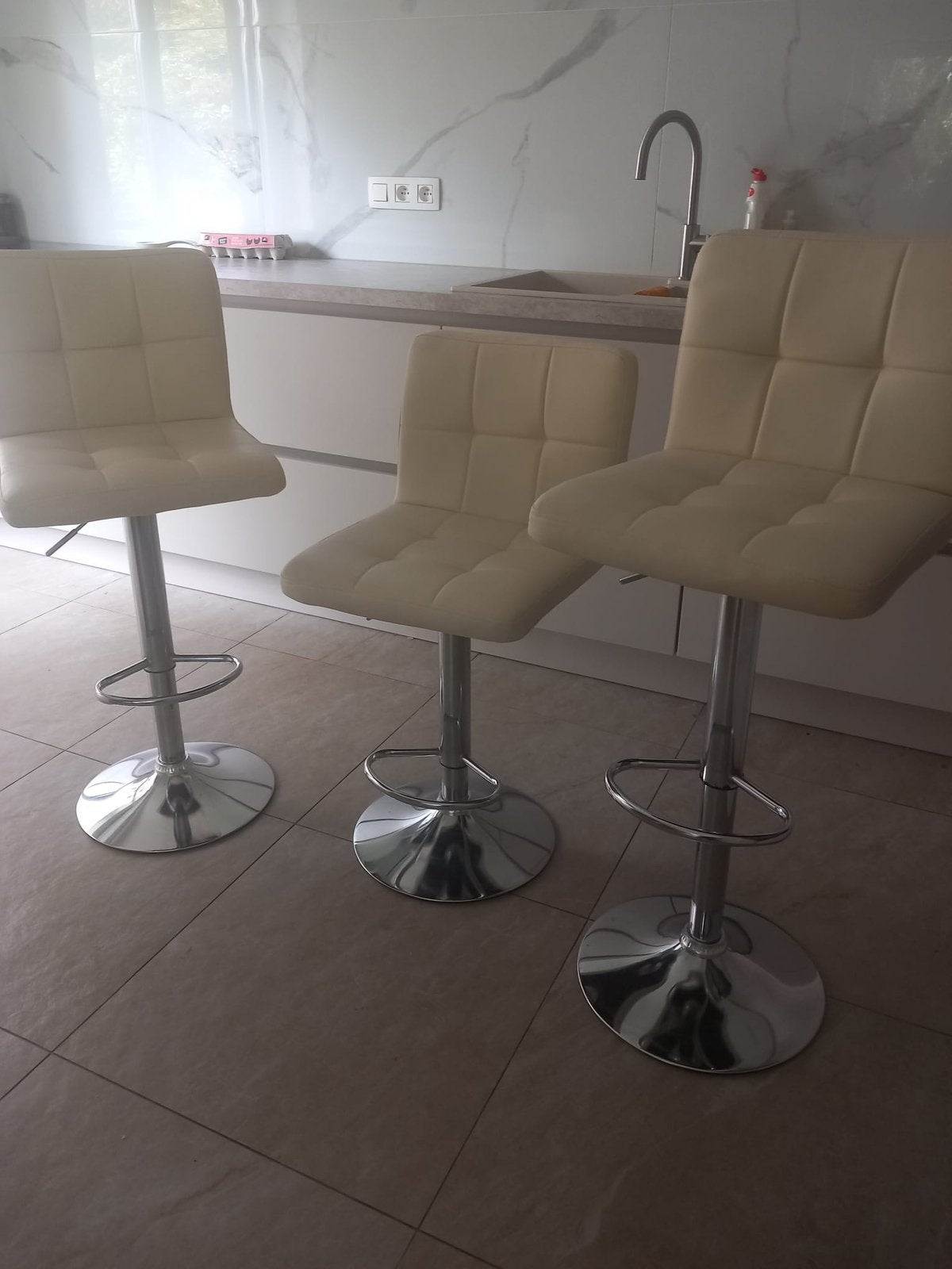 chaise de bar, Enlèvement, Comme neuf, Cuir
