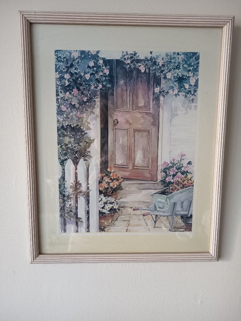 Sfeervolle Aquarel (Ingelijst), Ophalen, Zo goed als nieuw, Hangend