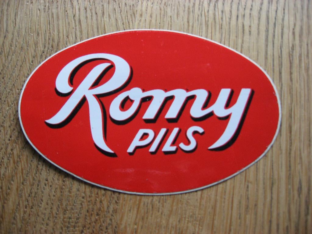 Romy Pils Vintage Sticker, Enlèvement ou Envoi, Neuf, Société ou Association