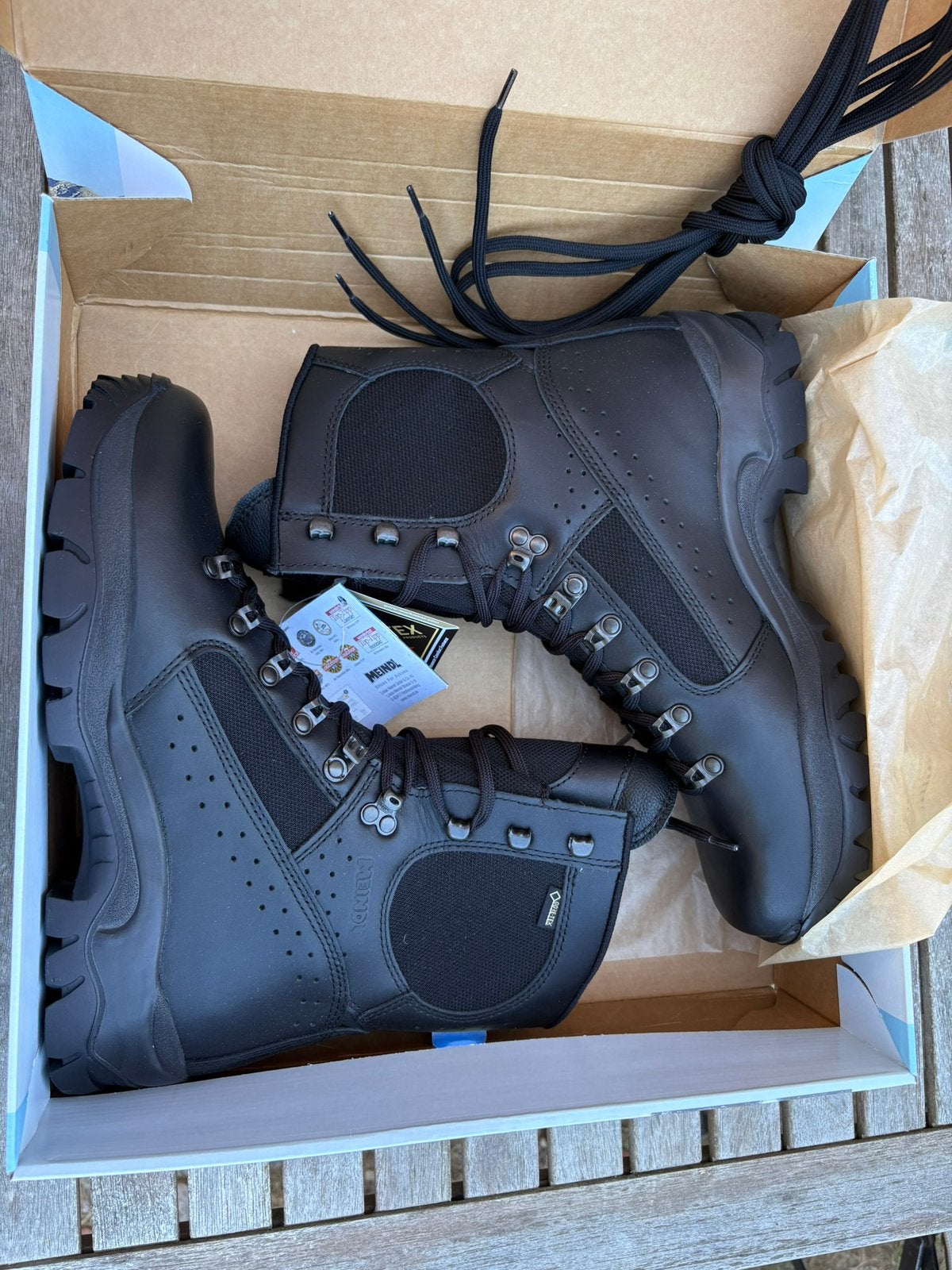 Meindl Kampfstiefel leicht maat 44, Ophalen, Zwart, Nieuw, Wandelschoenen