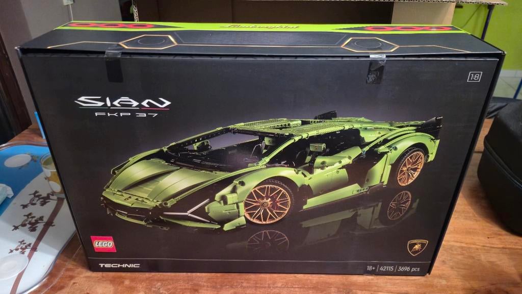 Lego Technic 42115 Lamborghini Sian FKP37 gloednieuw, Ophalen, Complete set, Lego