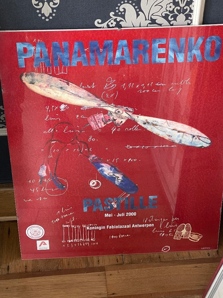 Panamarenko "Pastille", Ophalen, Zeefdruk, Gelimiteerde oplage, Overige onderwerpen