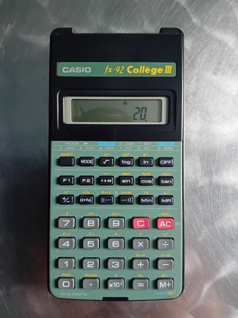Vintage Casio rekenmachientje uit de jaren 80., Collections, Appareils électroniques, Ordinateurs et Machines à calculer, Enlèvement