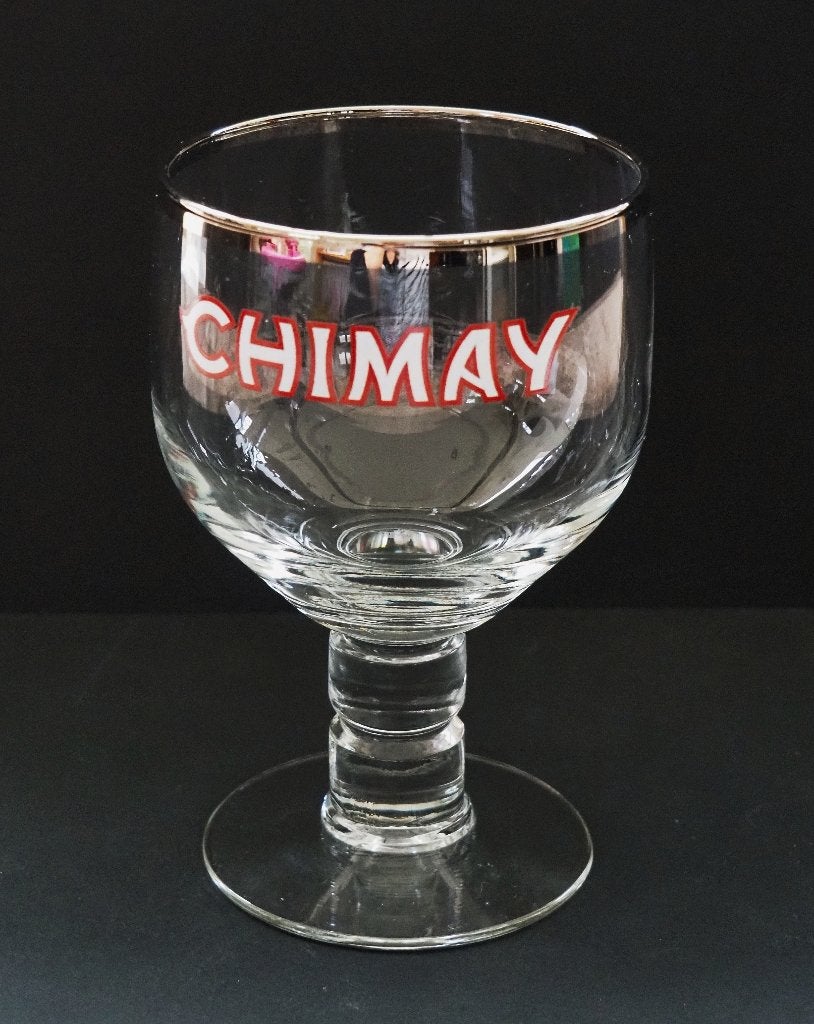 1 Bierglas voor Chimay - 33 cl, Ophalen of Verzenden, Gebruikt, Glas, Glas of Glazen
