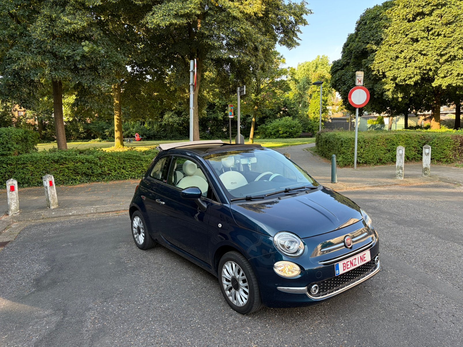 Fiat 500 Cabrio 1.2 benz 99000km 2018 garantie, Autos, 1242 cm³, Essai à domicile, Achat, Euro 6