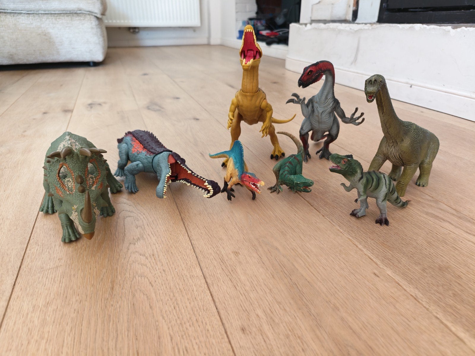 set van dinosaurussen, Ophalen, Gebruikt