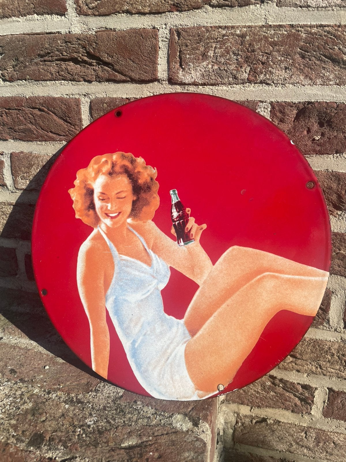 Vintage Coca Cola emaille, Antiek en Kunst, Ophalen of Verzenden