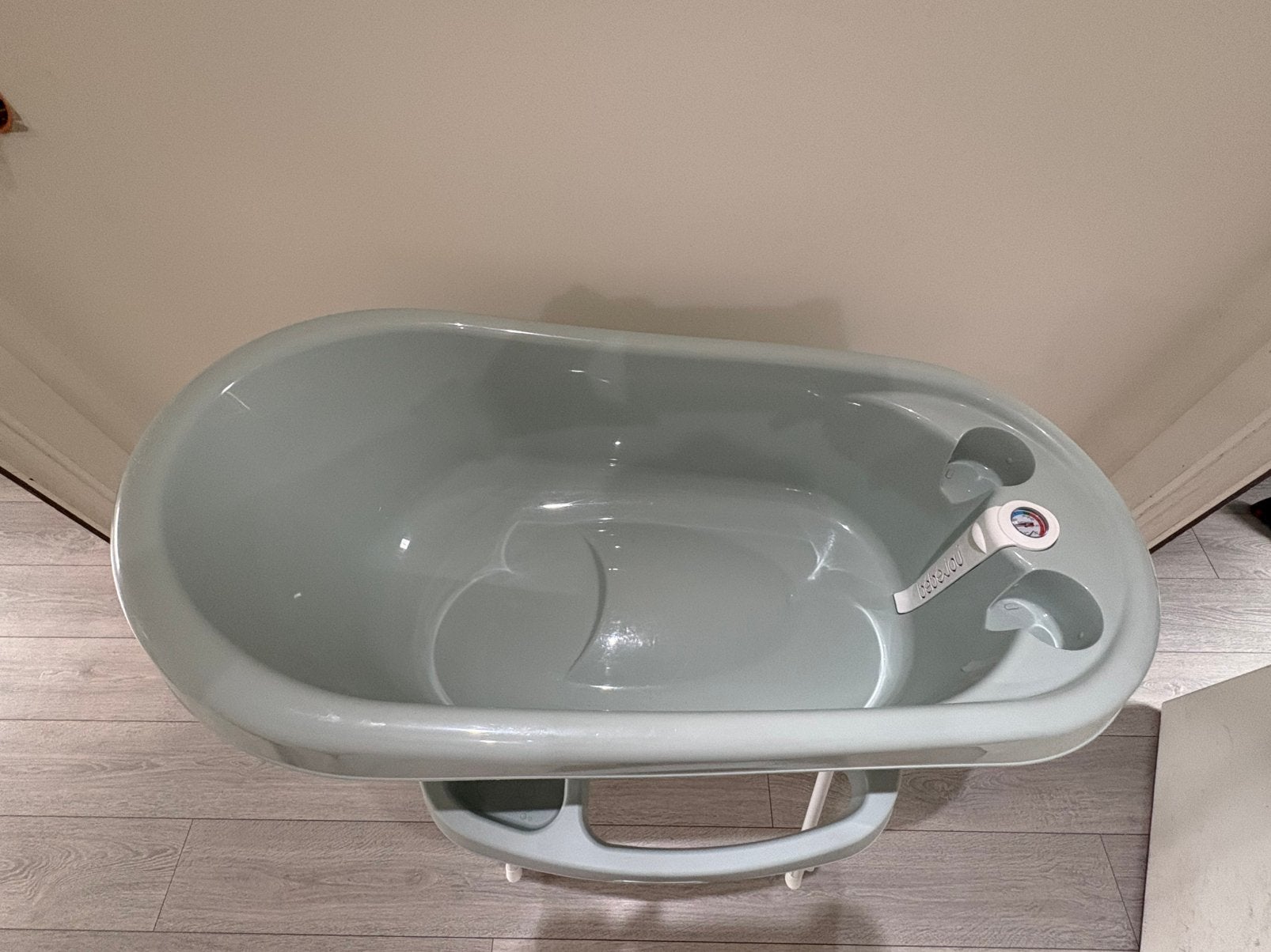 Baignoire pour bébé Bébéjou avec thermomètre intégré, Enlèvement, Comme neuf, Baignoire