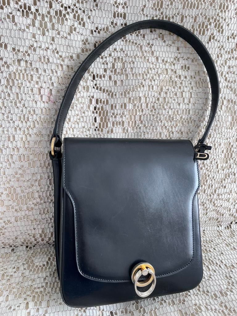 Sublime sac DELVAUX cuir noir modele très rare, Bijoux, Sacs & Beauté, Enlèvement ou Envoi, Comme neuf, Noir