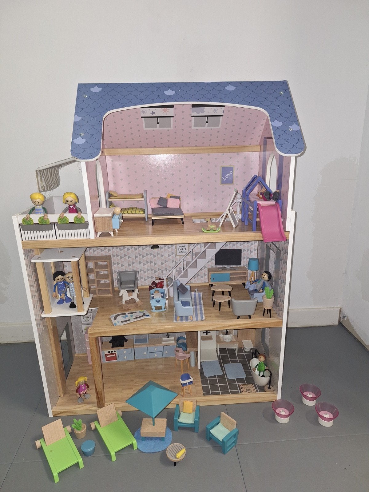 poppenhuis, Kinderen en Baby's, Ophalen, Zo goed als nieuw, Poppenhuis