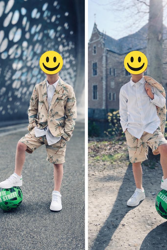 Communiekleding Scotch & Soda maat 128, Enlèvement ou Envoi, Comme neuf, Garçon, Ensemble