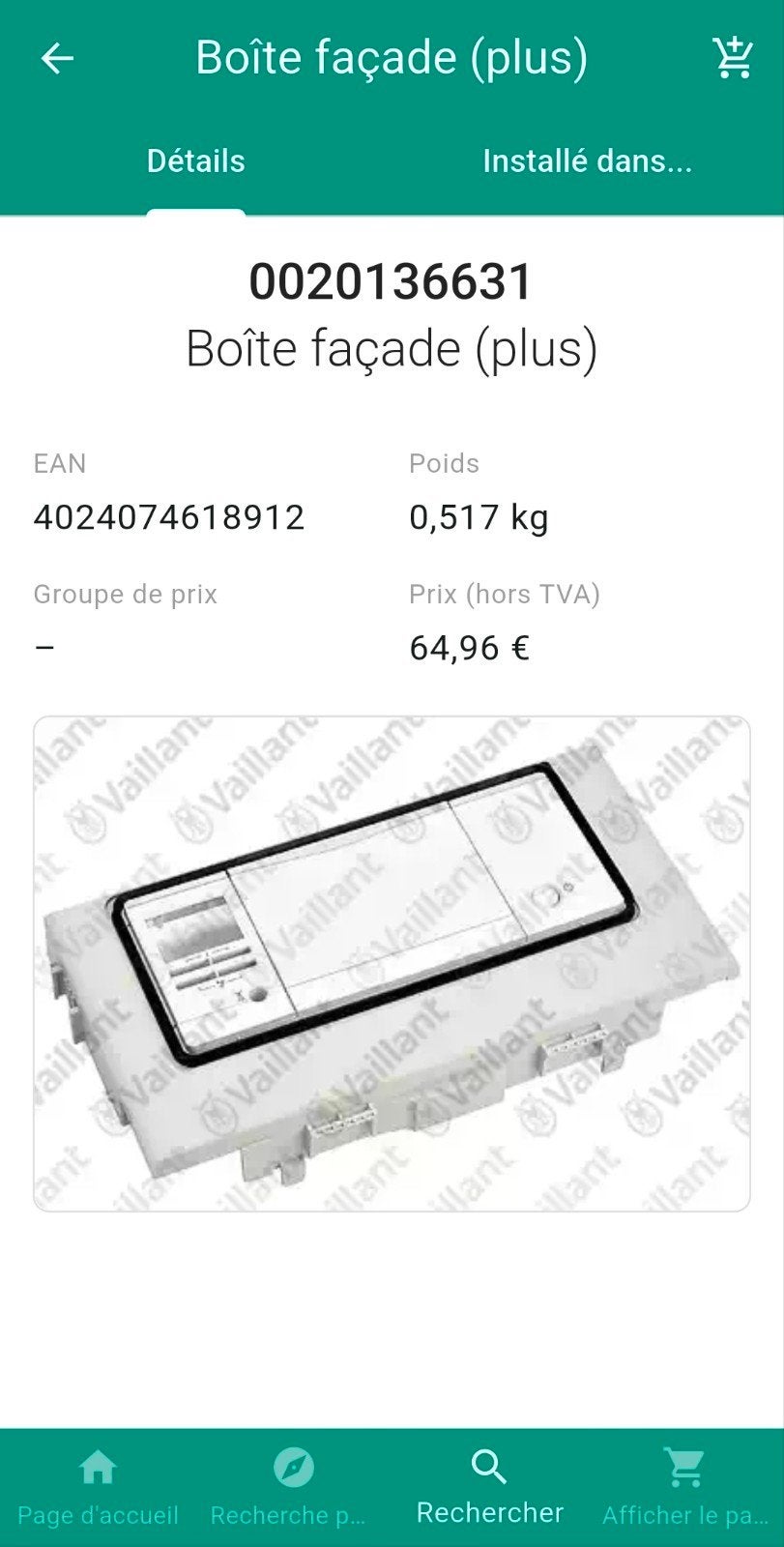 Vaillant Kast electronica Voorwand (Plus), Ophalen of Verzenden, Nieuw